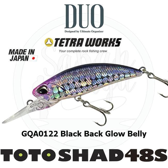 Duo Tetra Works Toto Shad 48S GQA0122 Black Back Glow Belly