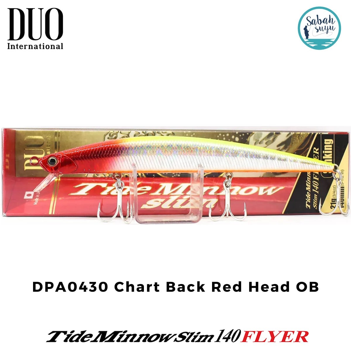Duo Tide Minnow Slim 140 FLYER DPA0430 Chartback Red Head OB