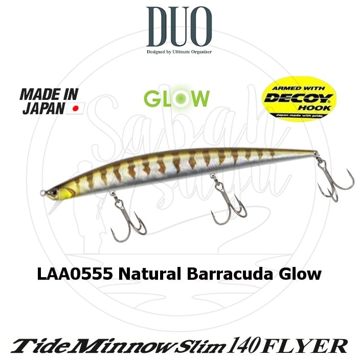 Duo Tide Minnow Slim 140 FLYER LAA0555 Natural Barracuda Glow