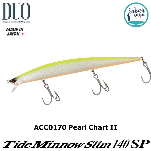 Duo Tide Minnow Slim 140SP ACC0170 Pearl Chart OB II