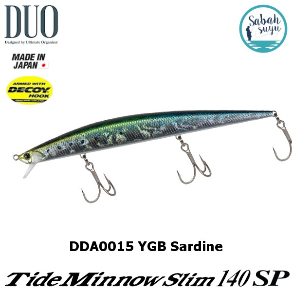 Duo Tide Minnow Slim 140SP DDA0015 YGB Sardine