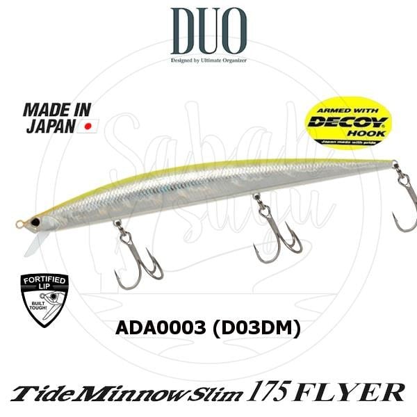 Duo Tide Minnow Slim 175 FLYER ADA0003 (D03DM) Chart Back