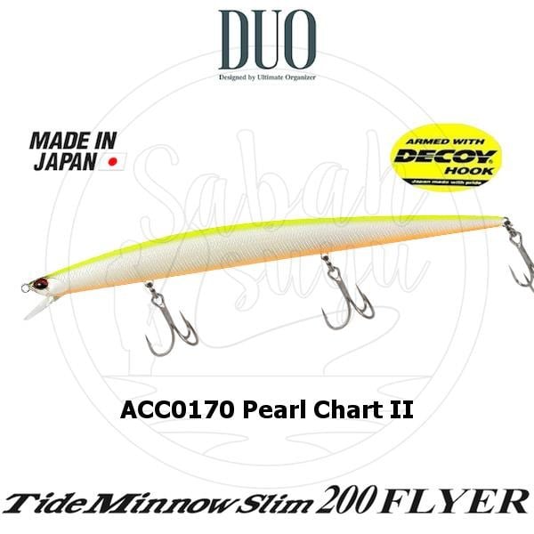 Duo Tide Minnow Slim 200 FLYER ACC0170 Pearl Chart II