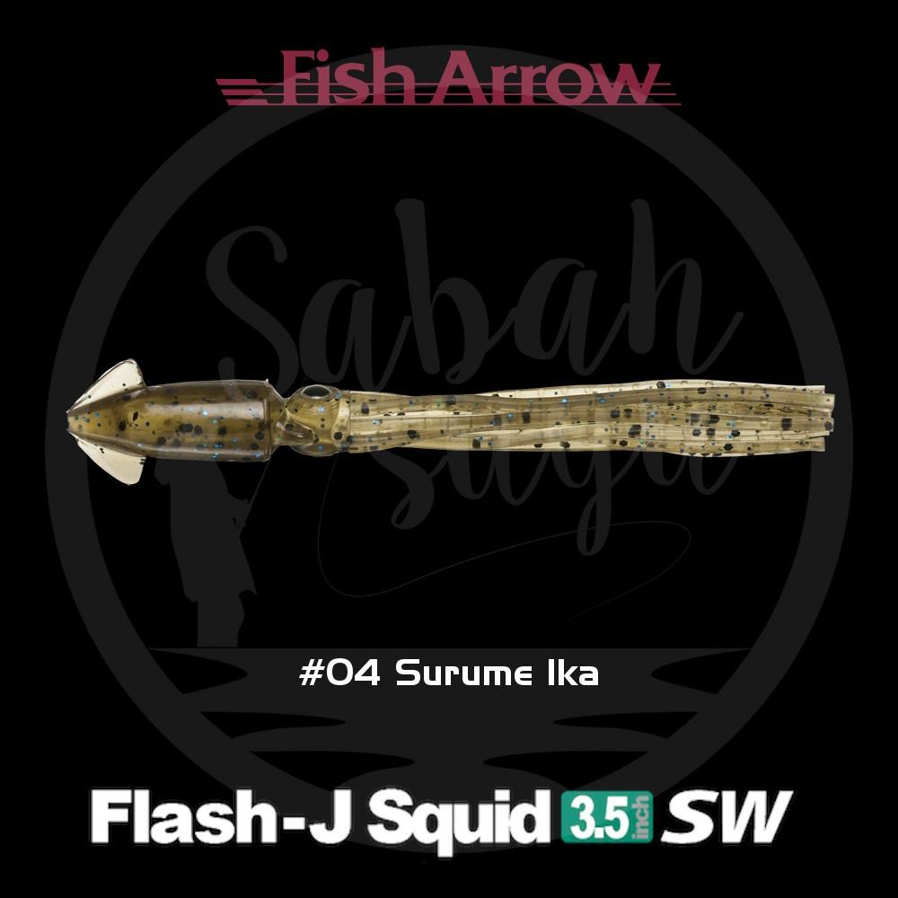 Fish Arrow Flash J Squid 9cm SW #04 Surume Ika Silikon Kalamar (5 Adet)