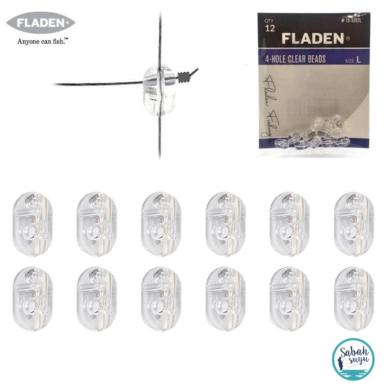 Fladen 4 Yönlü Şeffaf Boncuk L 8mm (12 Ad)