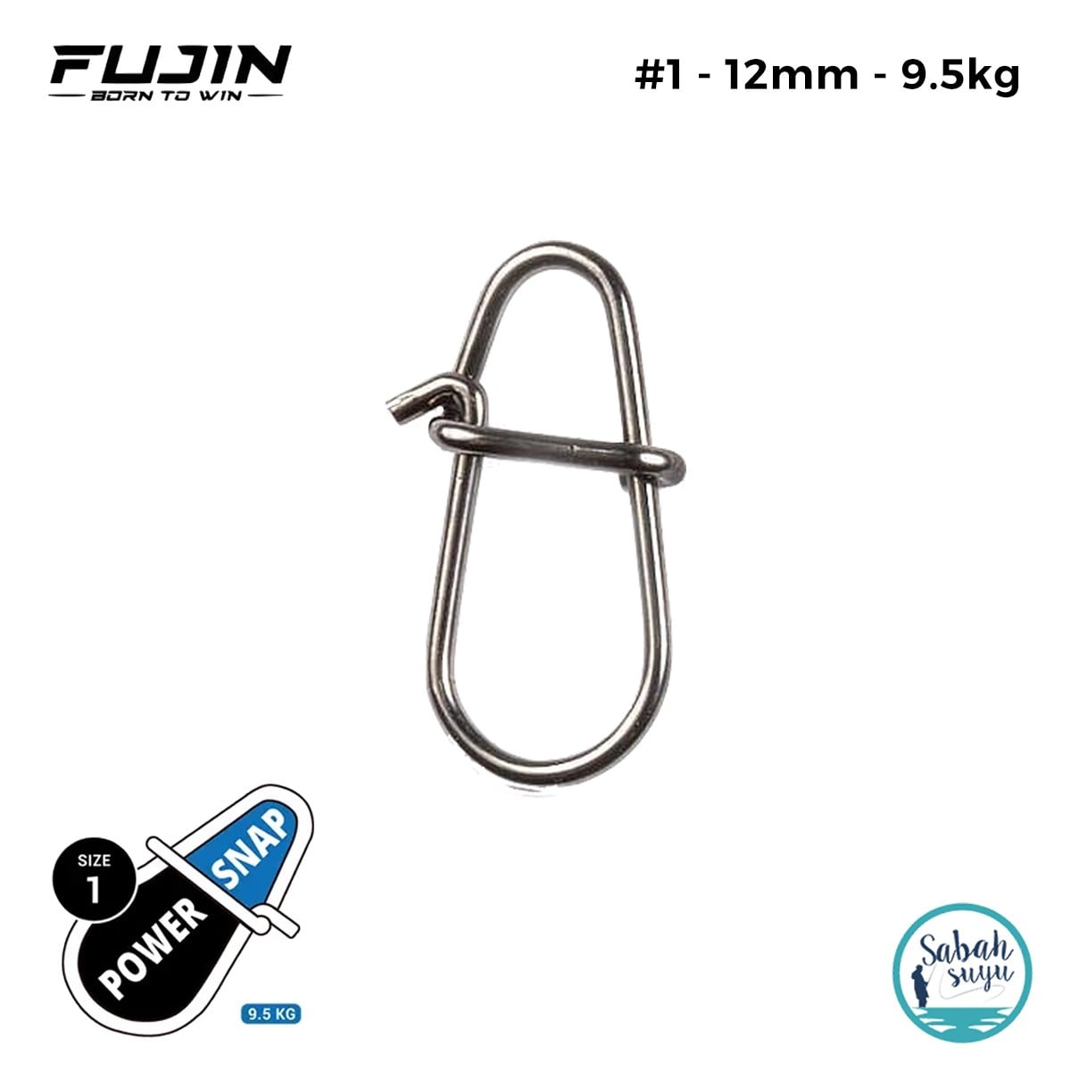 Fujin Power Snap Klips No:1 12mm 9.5kg (10 Adet)
