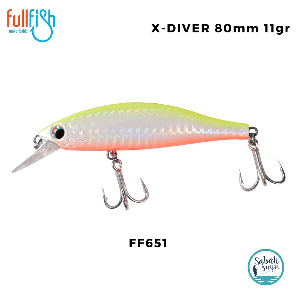 Full Fish X-Diver 80S 8cm 11gr FF651 Maket Balık