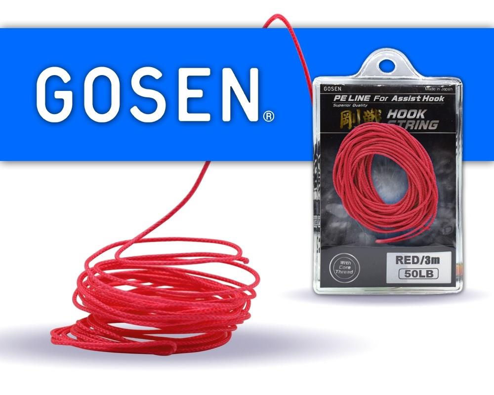 Gosen Hook String Asist İpi 3m Kırmızı 50lb