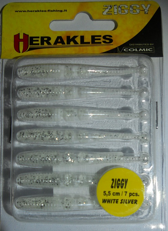 Herakles Ziggy Silikon 55 mm White Silver