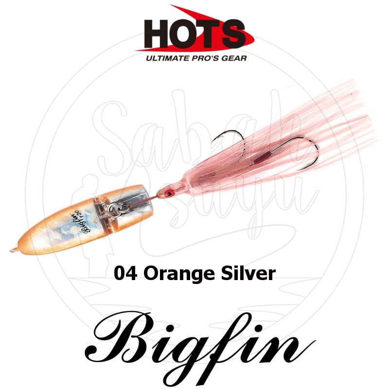 Hots Big Fin Inchuku Jig 180 gr. 04 Orange Silver