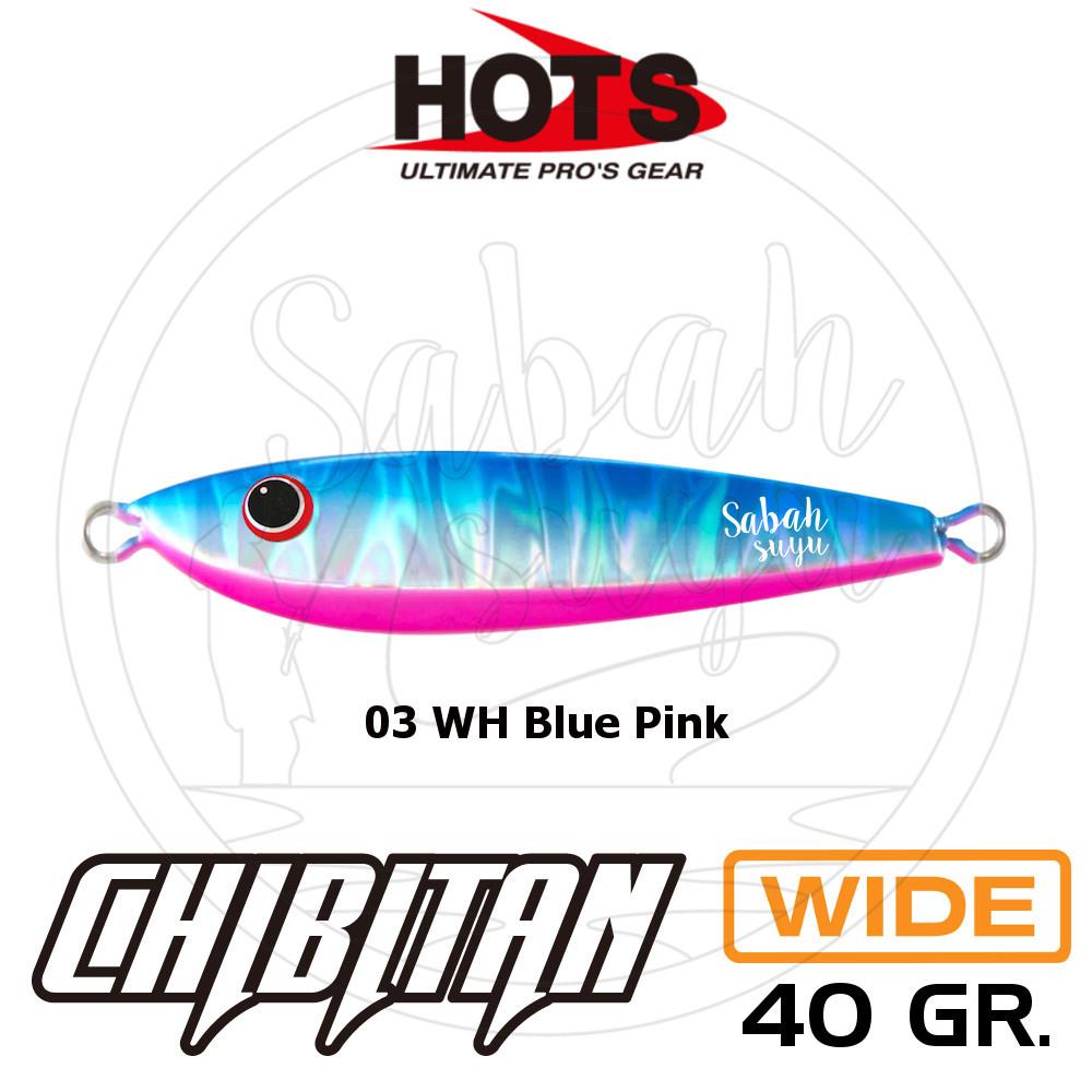 Hots Chibitan Wide Jig 40gr. 03 WH Blue Pink