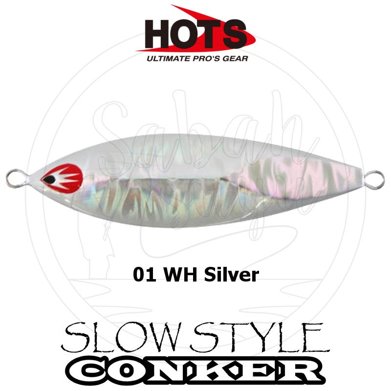 Hots Slow Style Conker Jig 180 gr 01 WH Silver