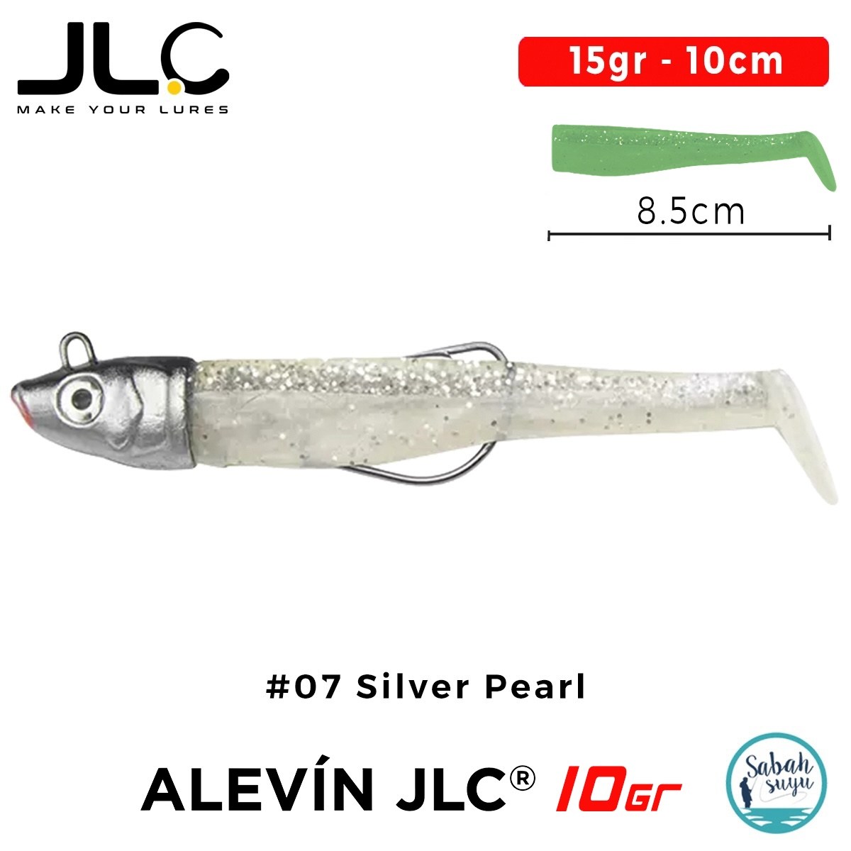 JLC Alevin Set 15gr 10cm #07 Silver Pearl Silikon Balık