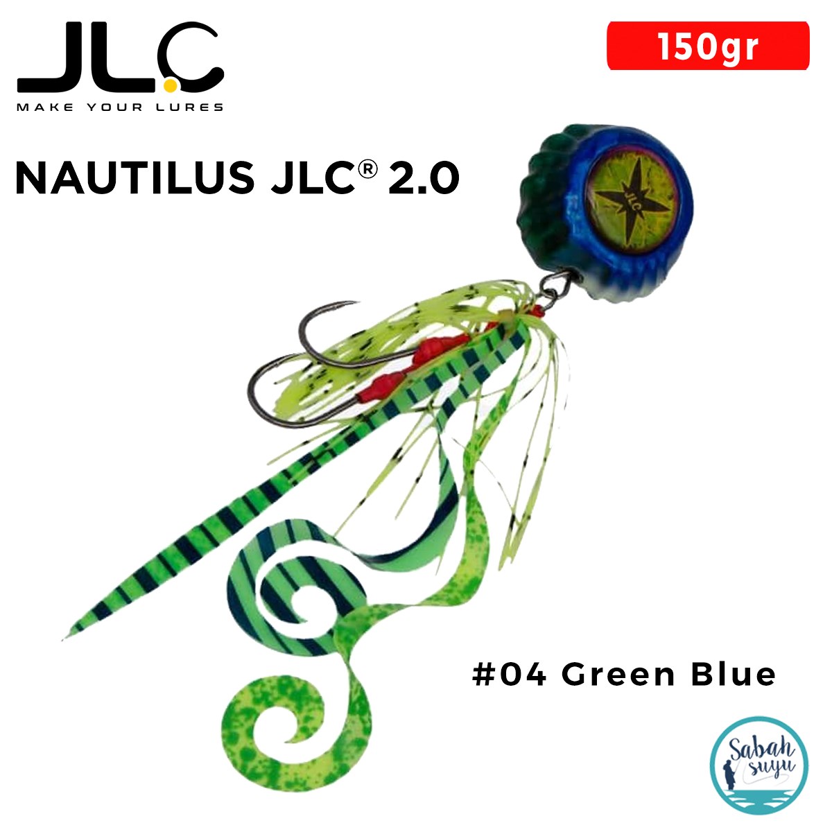 JLC Nautilus 2.0 Tai Rubber Set 150gr #04 Green Blue