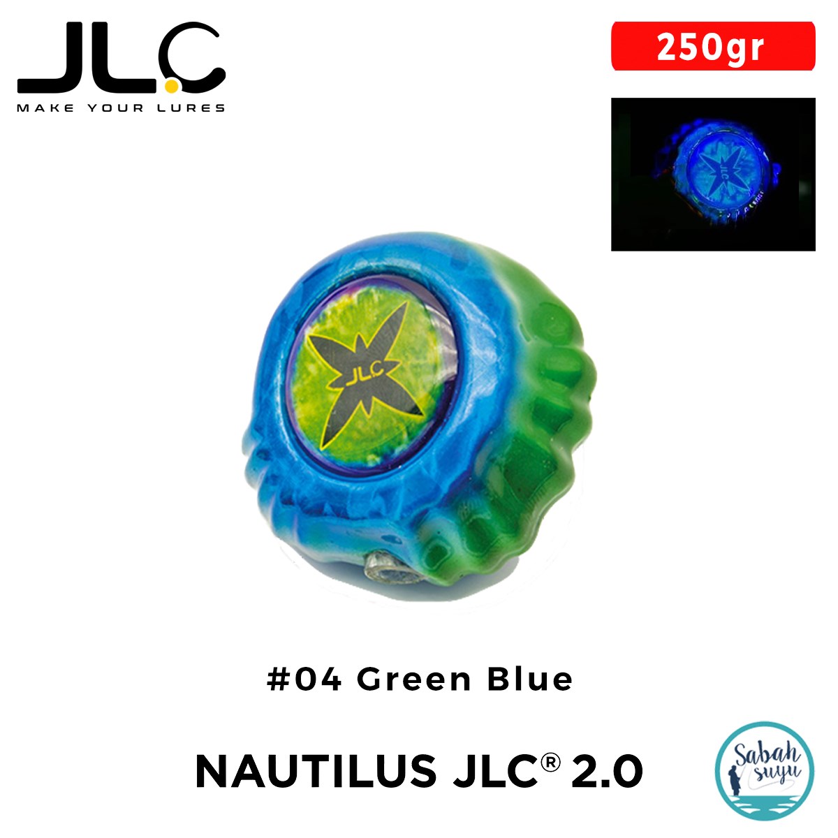 JLC Nautilus 2.0 Tai Rubber Kafa 250gr #04 Green Blue