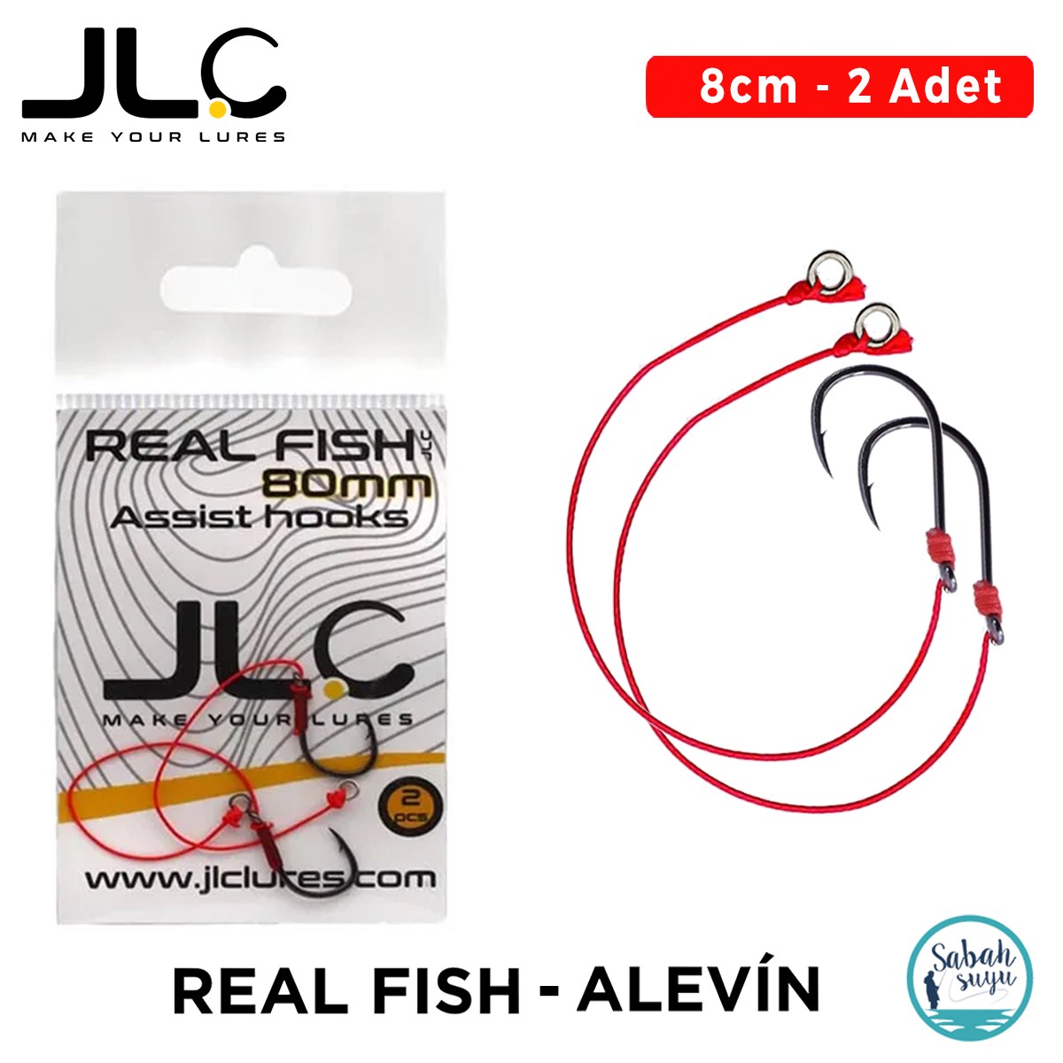 JLC Tekli Hazır Asist İğne Real Fish 8cm / Alevin (2 Adet)