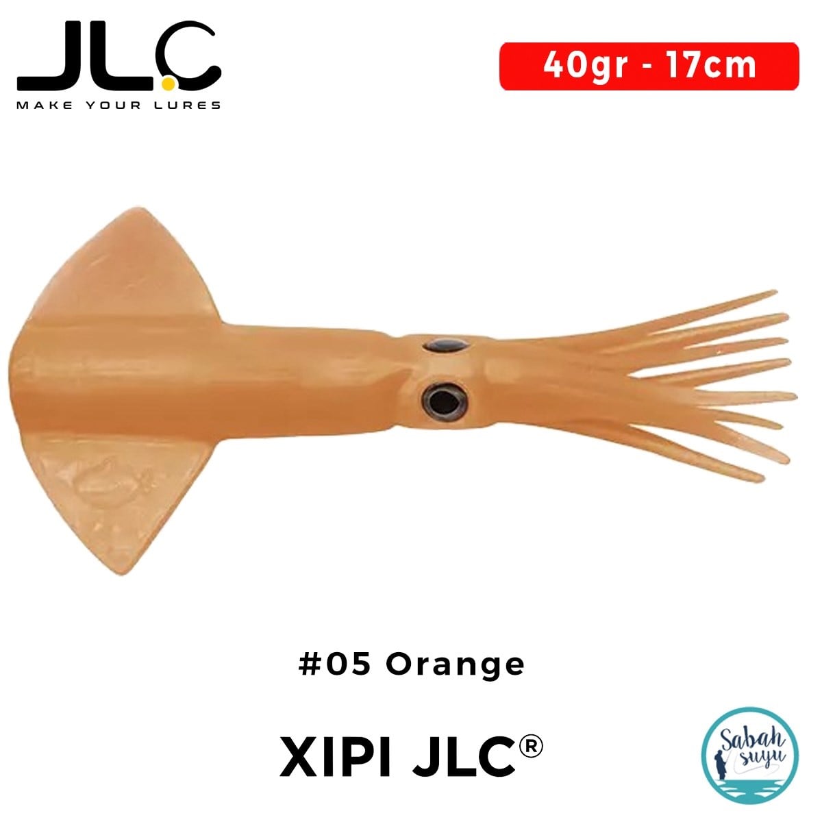 JLC Xipi Yedek Gövde 17cm 40gr #05 Orange Silikon Kalamar
