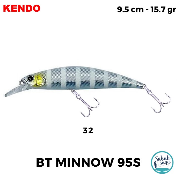 Kendo BT Minnow 95S 9.5cm 15.7gr Maket Balık #32