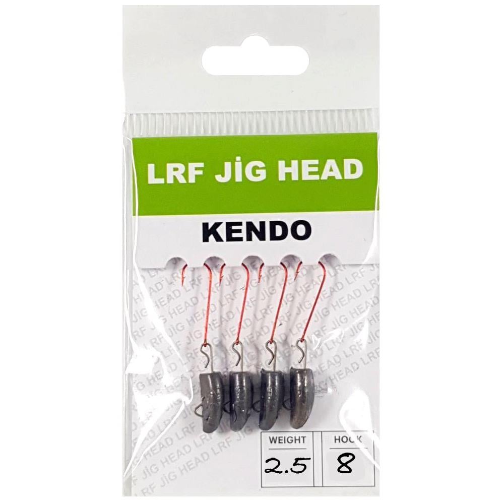 Kendo LRF Hareketli Jig Head Kırmızı İğneli 2.5gr #8 (4 Adet)