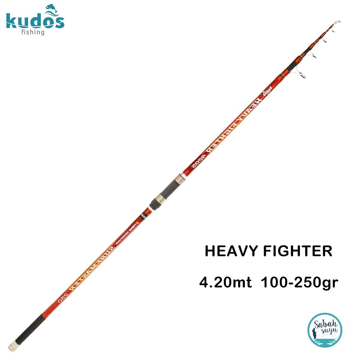 Kudos Heavy Fighter Teleskopik Surf Kamış 4.20mt 100-250gr