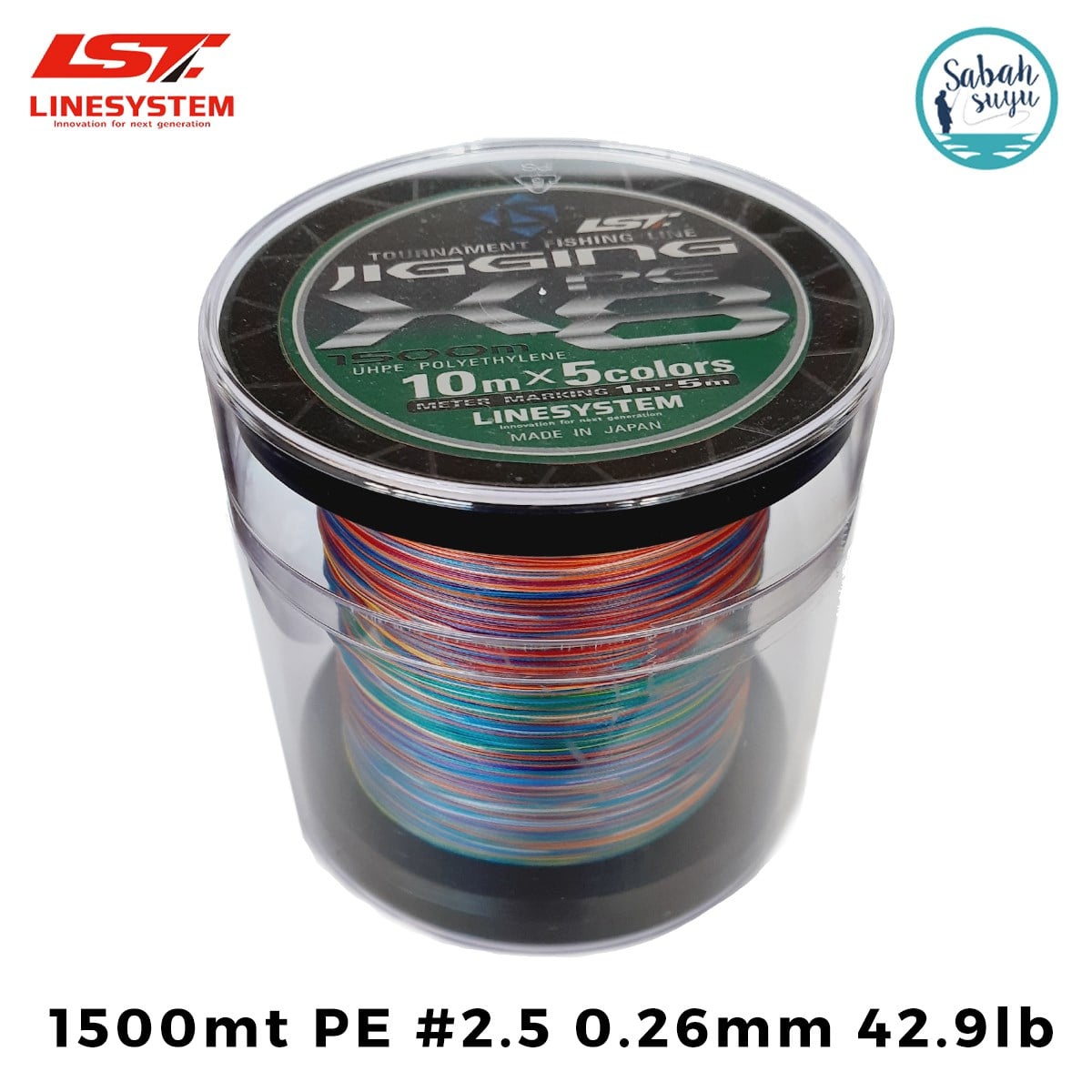 Linesystem Jigging X8 İp Misina PE 2.5 0.26mm 42.9lb 1500mt