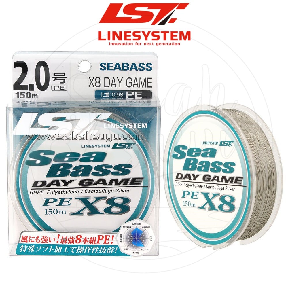 Linesystem Seabass Day Game X8 İp Misina PE 2.0 0.23mm 32lb 150mt