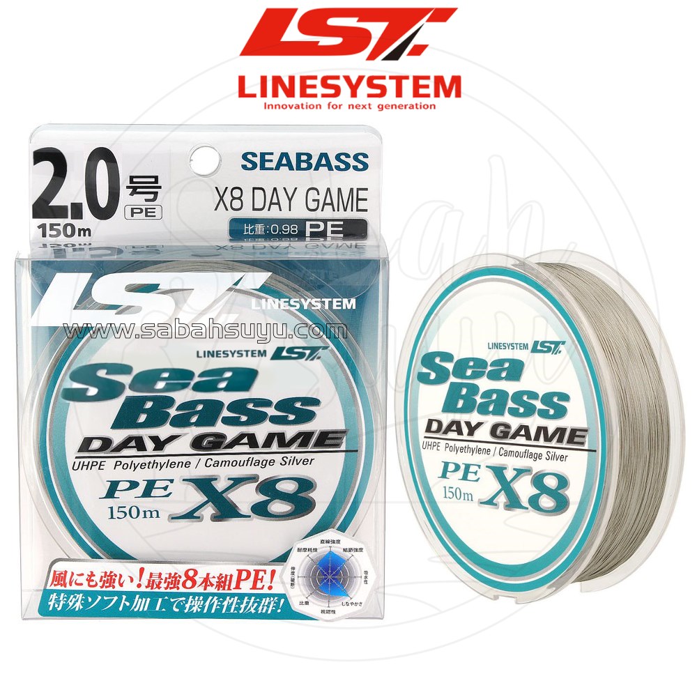 Linesystem Seabass Day Game X8 İp Misina PE 2.0 0.23mm 32lb 150mt