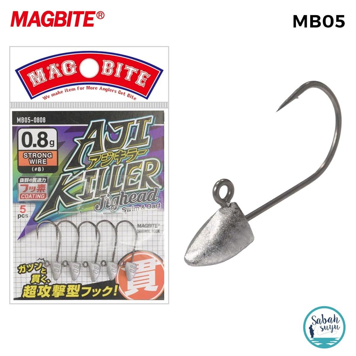 Magbite Ajikiller Jighead #8 0.8gr (5 Adet)