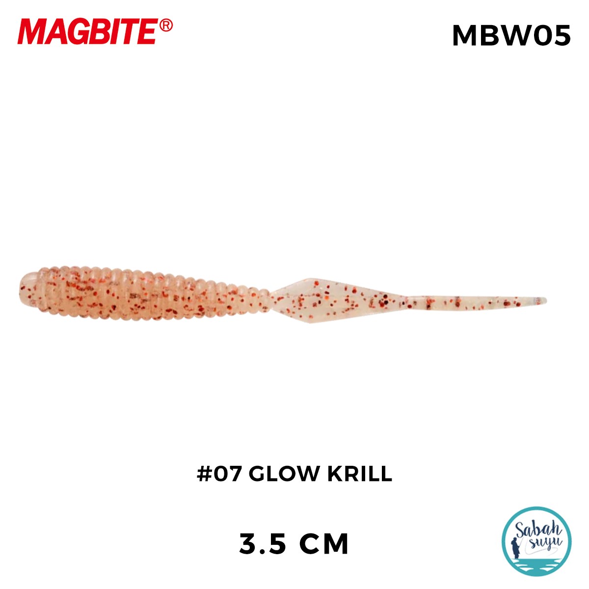 Magbite Booty Shake 3.5cm #07 Glow Krill Kokulu Silikon Yem (8 Adet)