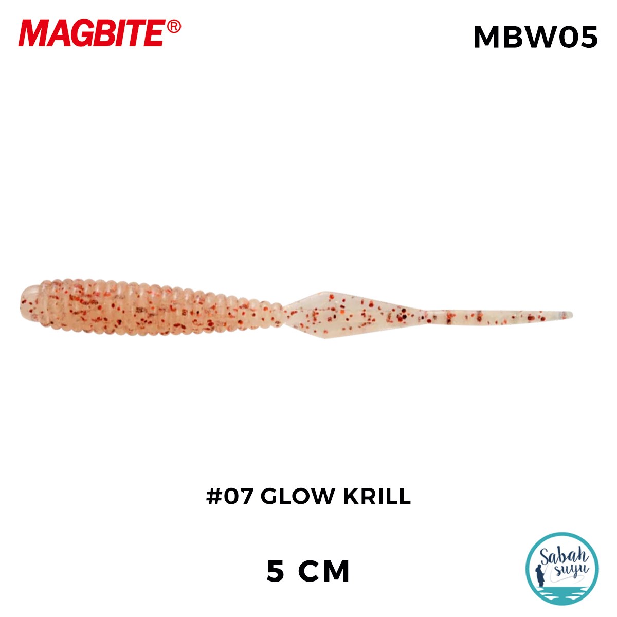 Magbite Booty Shake 5.0cm #07 Glow Krill Kokulu Silikon Yem (8 Adet)