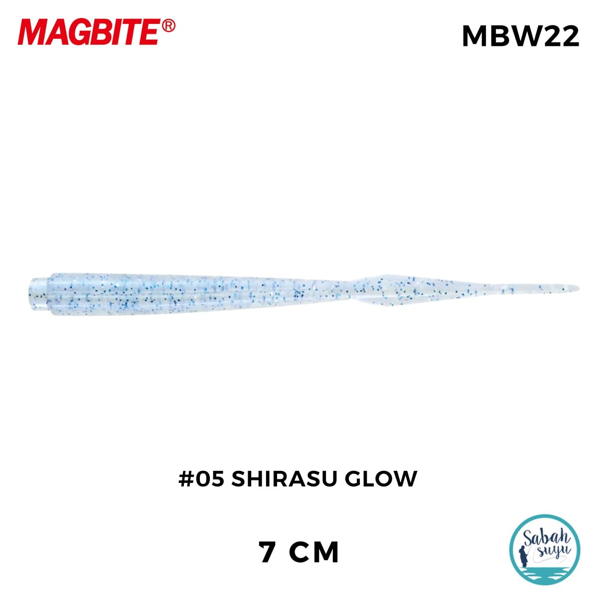 Magbite Jamming 7cm #05 Shirasu Glow Kokulu Silikon Yem (7 Adet)