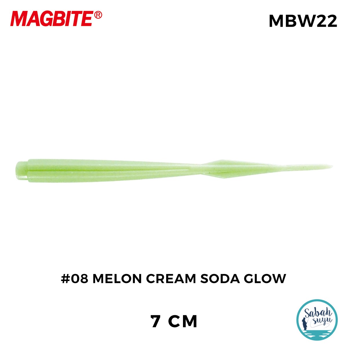 Magbite Jamming 7cm #08 Melon Cream Soda Glow Kokulu Silikon Yem (7 Adet)