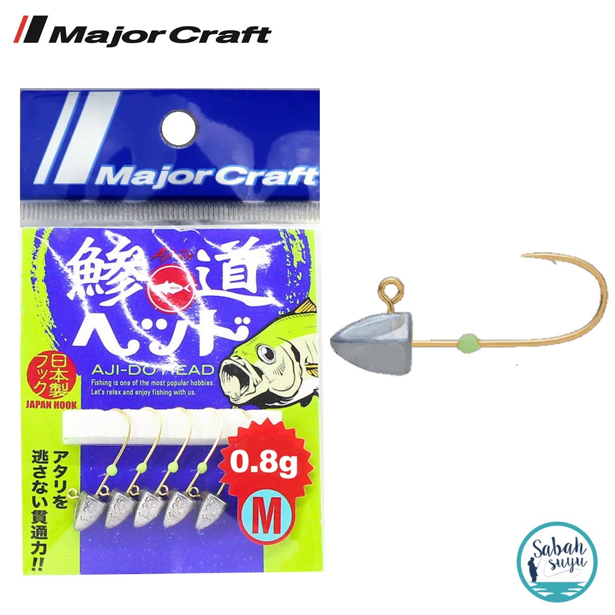Major Craft Ajido Jighead 0.8gr - M (5 Adet)