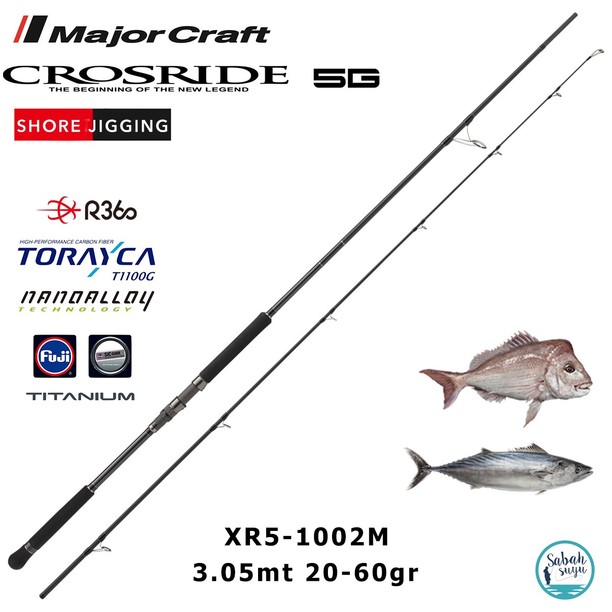 Major Craft Crosride XR5-1002M 3.05mt 20-60gr (2P) Shore Jigging Kamış