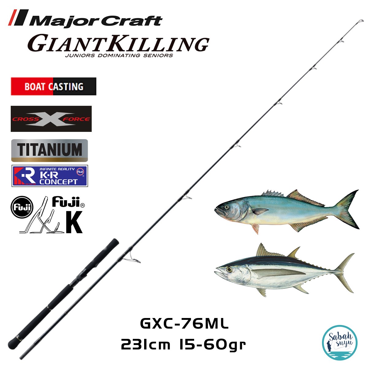 Major Craft Giant Killing GXC-76ML 231cm 15-60gr (S2P) Offshore Casting Kamış