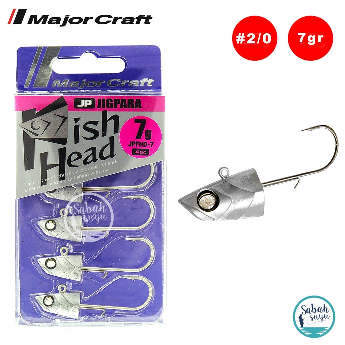Major Craft Jigpara Fish Head JPFHD-7gr #2/0 (4 Adet)