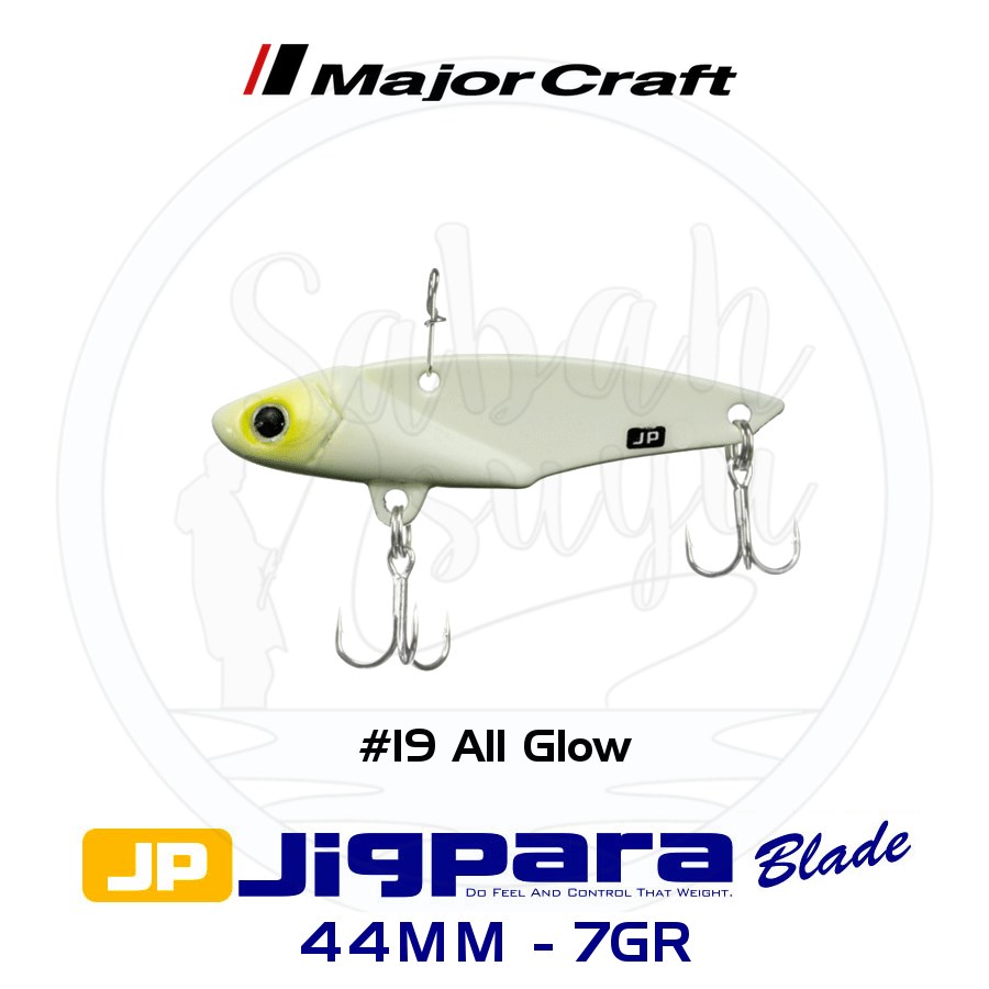 Major Craft Jigpara JPB-44 Blade Vibrasyon Jig 44mm 7gr #19 All Glow