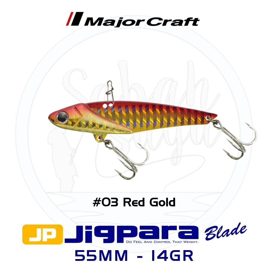 Major Craft Jigpara JPB-55 Blade Vibrasyon Jig 55mm 14gr #03 Red Gold