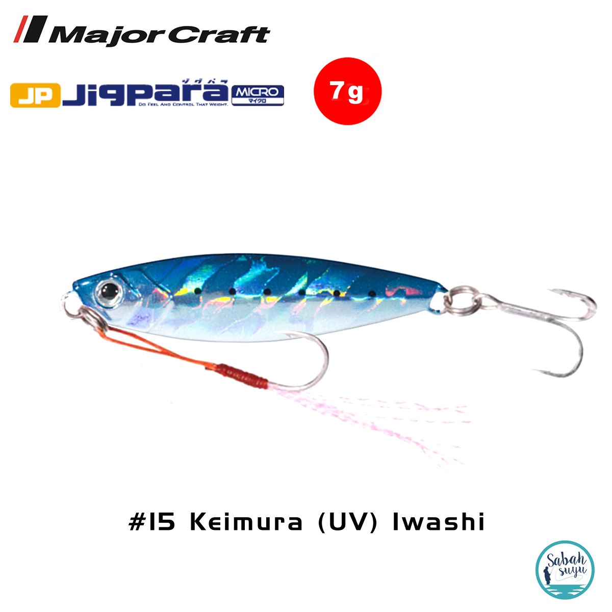 Major Craft Jigpara Micro JPM-7gr 40mm #15 Keimura (UV) Iwashi