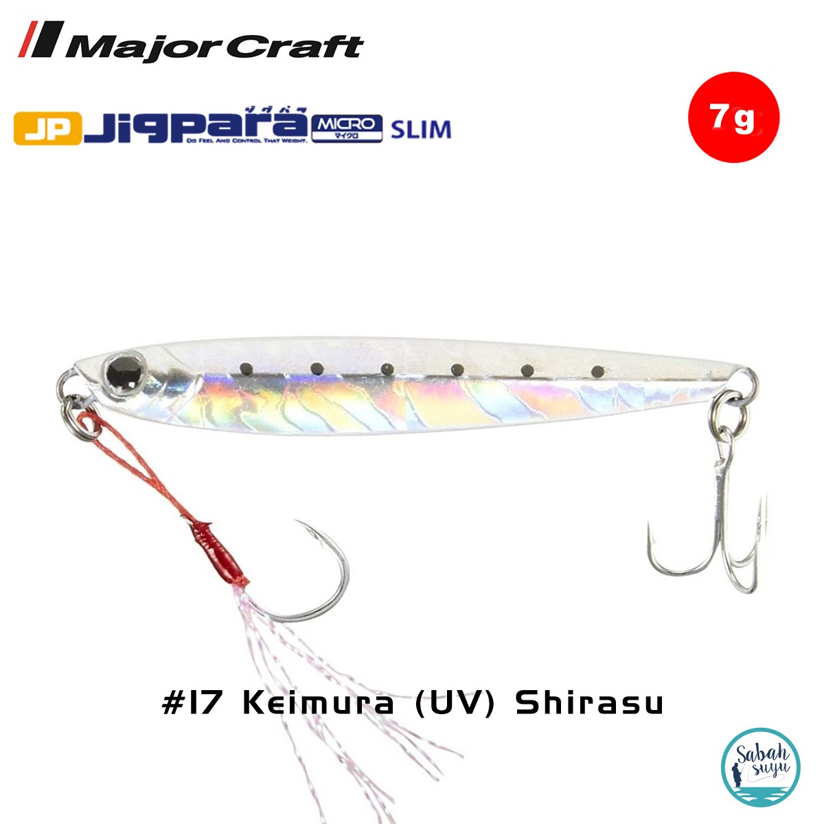 Major Craft Jigpara Micro Slim JPMSL-7gr 50mm #17 Keimura (UV) Shirasu