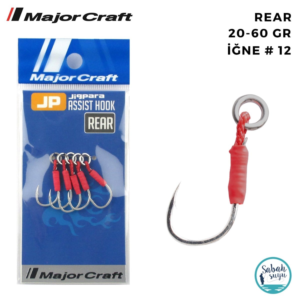Major Craft Jigpara Tekli Arka Asist İğne #M 20-60gr (5 Adet)