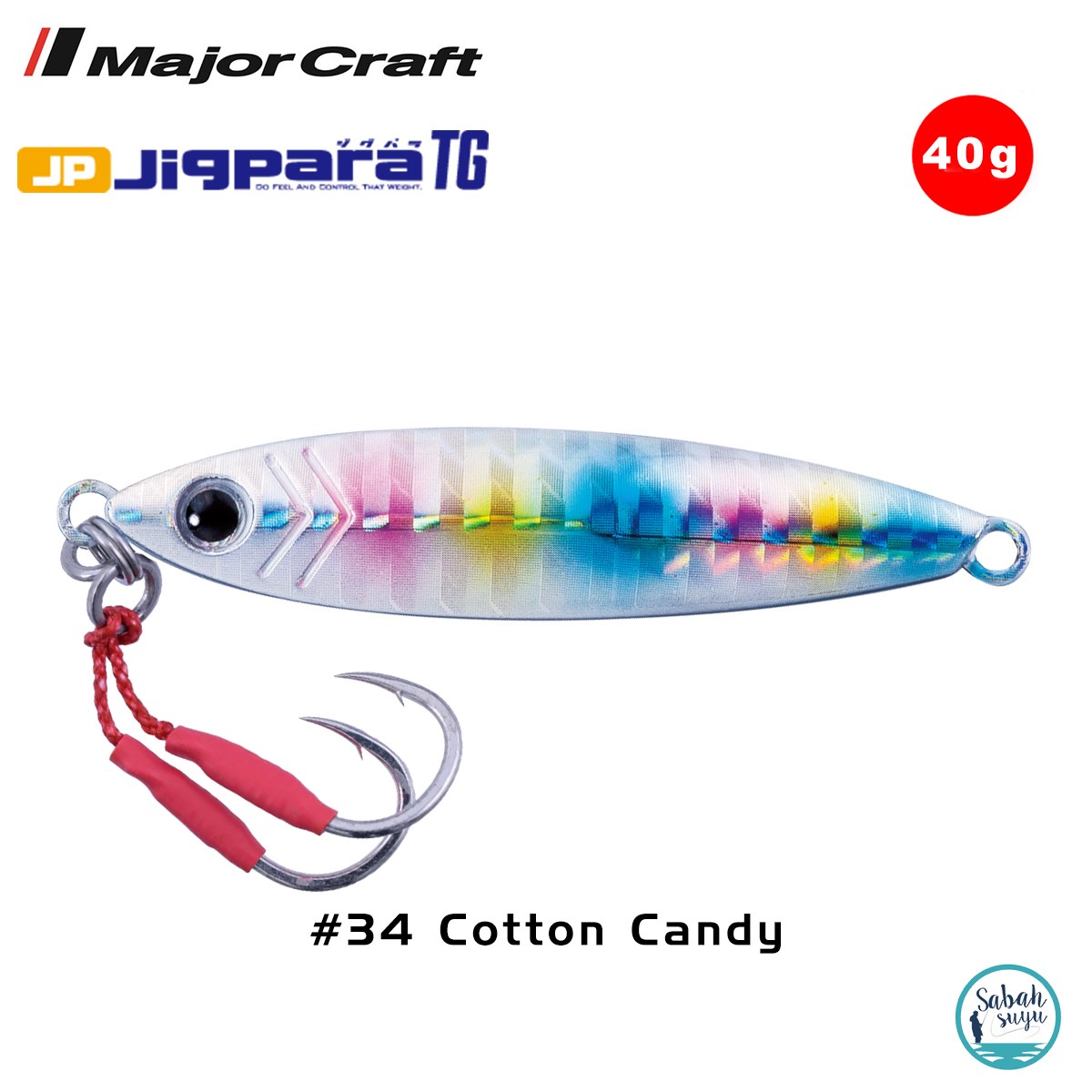 Major Craft Jigpara Tungsten JPTG-40gr 55mm #34 Cotton Candy