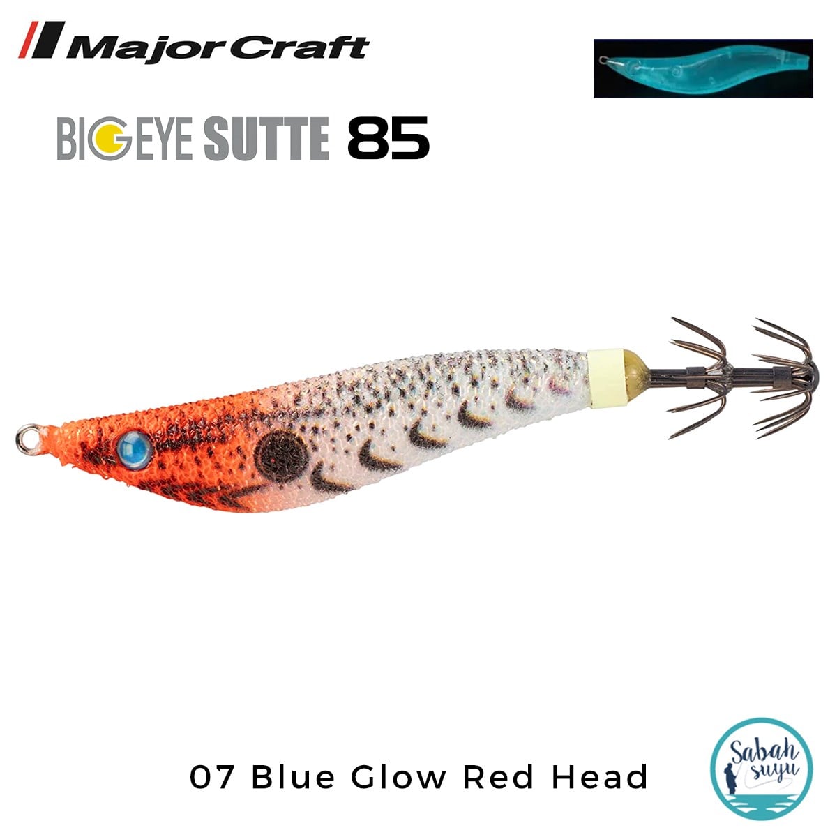 Major Craft Kalamar Zokası BES-85 07 Blue Glow Red Head