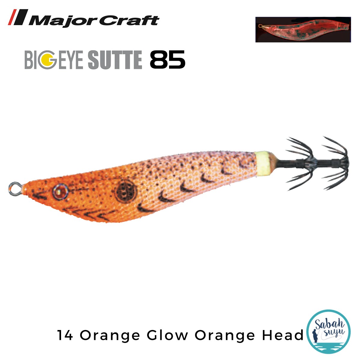 Major Craft Kalamar Zokası BES-85 14 Orange Glow Orange Head