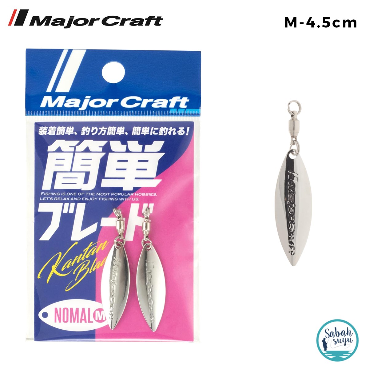 Major Craft Kantan Blade Kaşık Nomal 4.5cm Medium #02 Silver