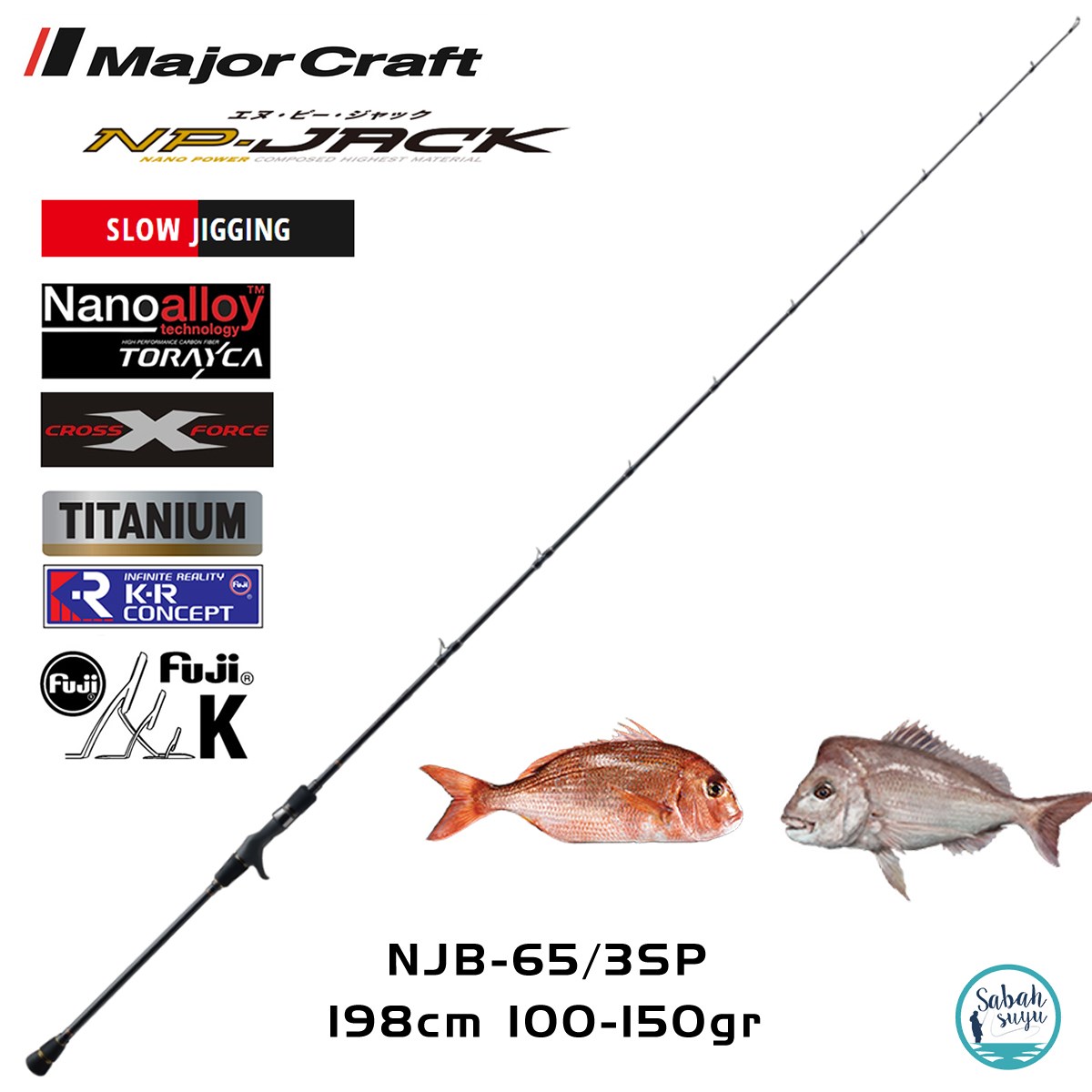 Major Craft NP-Jack NJB-65/3SP 198cm 100-150gr (1P) Tetikli SPJ Kamış
