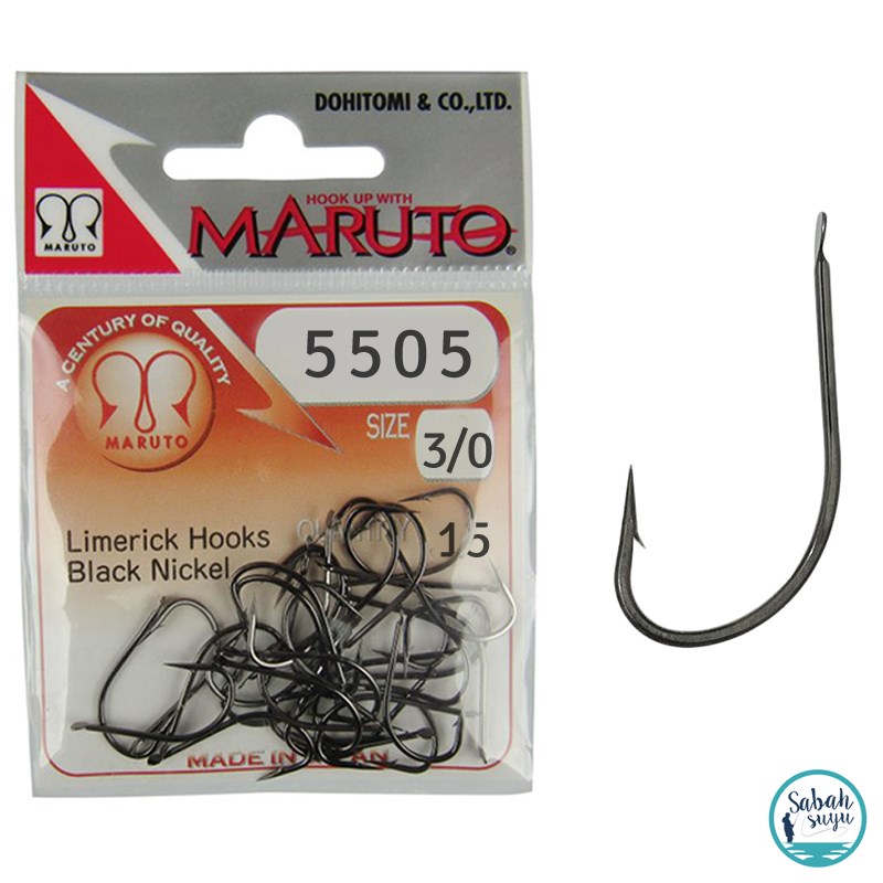Maruto 5505 BN Tekli İğne Siyah #3/0 (15 adet)