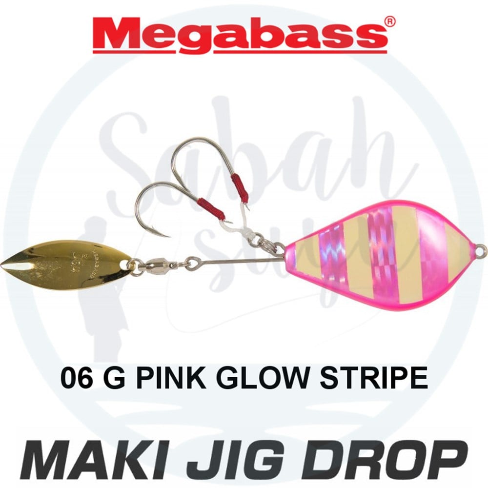 Megabass Maki Jig Drop 150gr 06 G Pink Glow Stripe