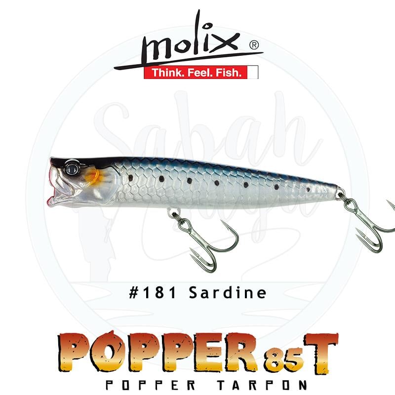 Molix Popper 85T Tarpon 8.5cm 11.5gr Sardine