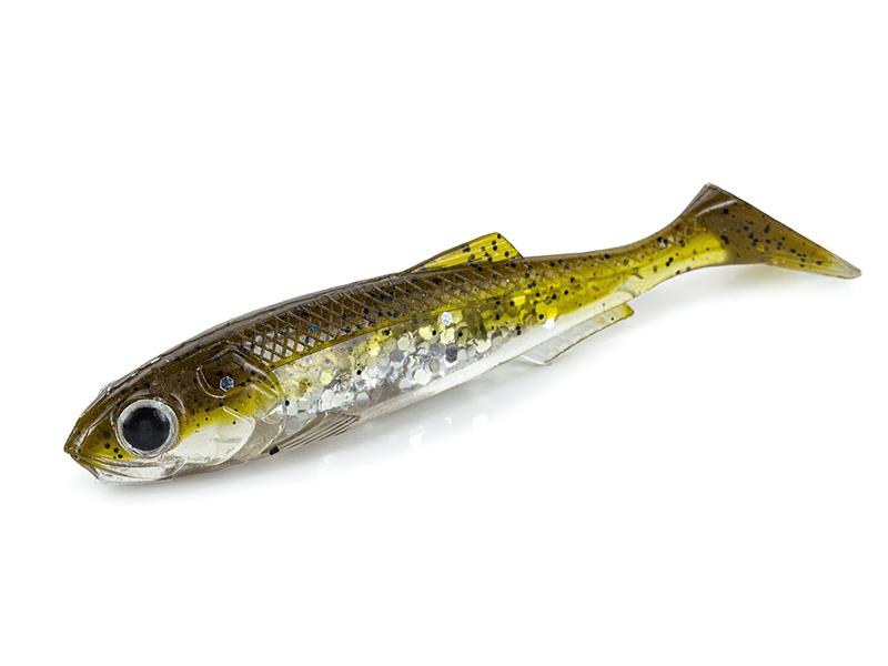 Molix RT Shad 3.5'' 9cm (5 Ad) Silikon Balık UV Brown Back Silver Flake